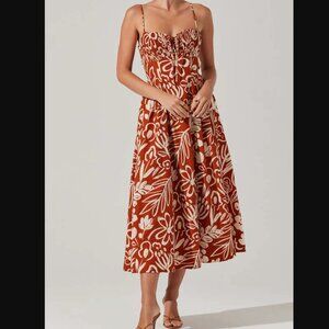 Astr The Label Sarai Floral Midi Sundress - Medium